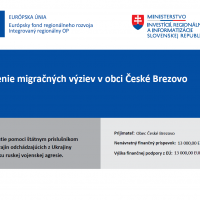 Riešenie migračných výziev v obci České Brezovo